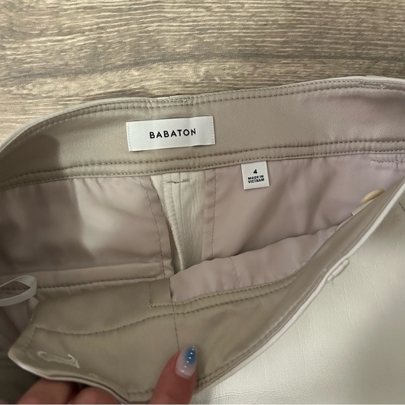 BNWOT Babaton Agency Leather Pants - Picture 2 of 3